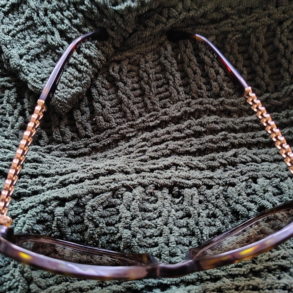 Oversized CHANEL Prescription Tortoise and Gold Sunglasses (NO LENSES) - Picture 10 of 11